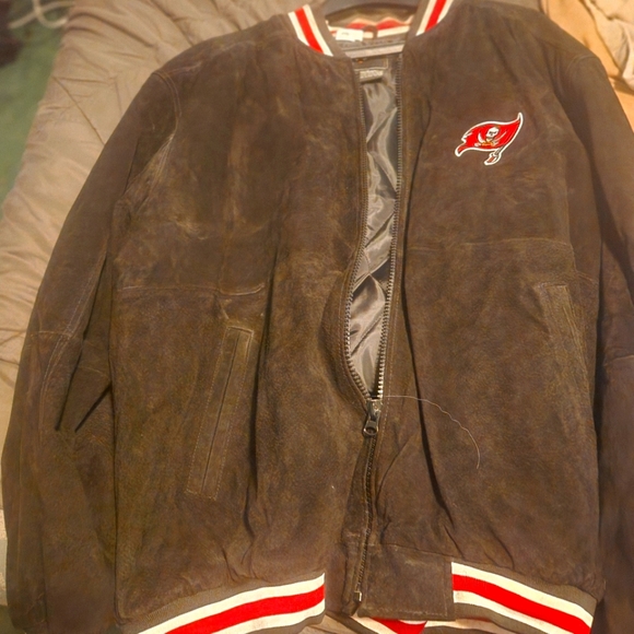 Vintage NFL Bucs Leather Jacket - Picture 1 of 3